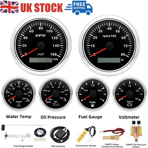 Gauge set with - sensor, 85mm