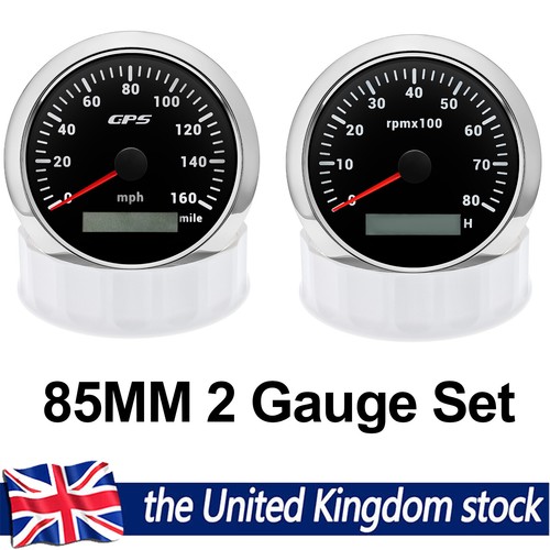 Gauge set 85mm booat gps - 85mm,
