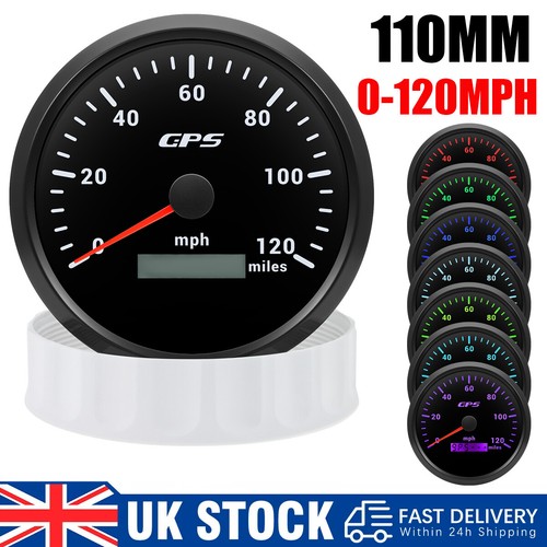 110mm black gps speedometer - 110mm,