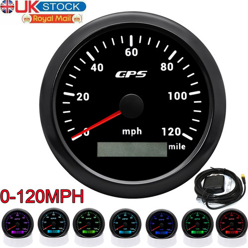85mm black gps speedometer - 85mm,