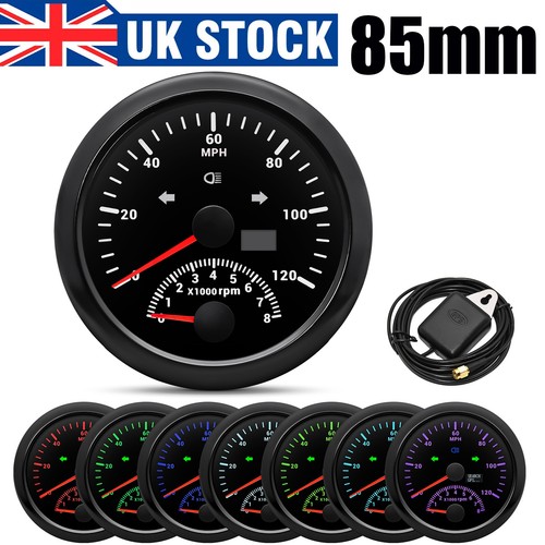 85mm black gps speedometer - gps,