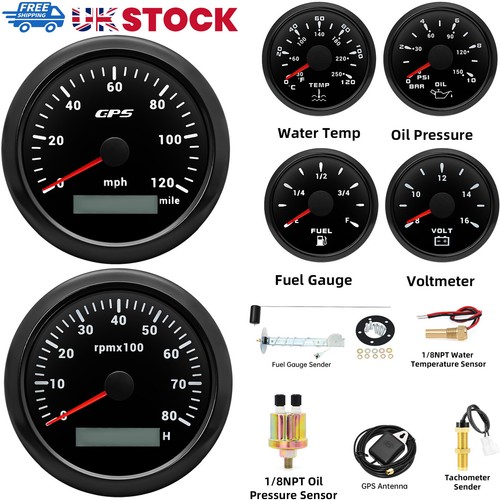Gauge set with sensor - with,