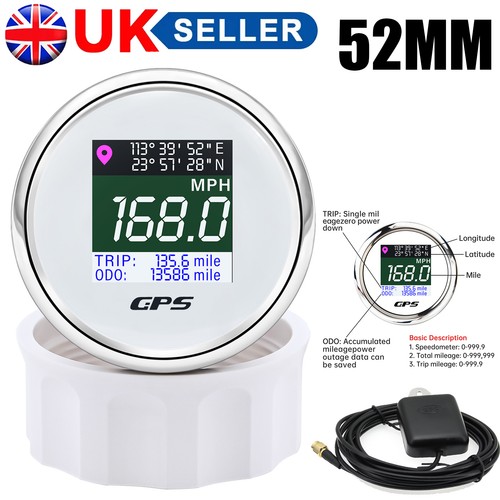 52mm boat gps speedometer - 2",
