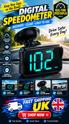 Mini led digital speedometer - mini,