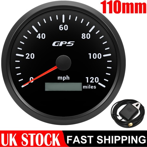 110mm black gps speedometer - 110mm,