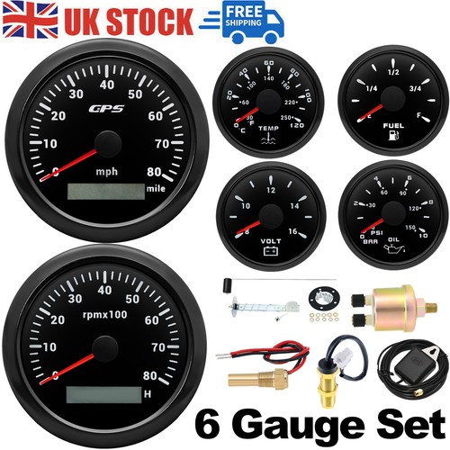 Gauge set black - black, gps