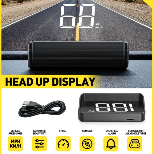 Car digital speed hud - digital,