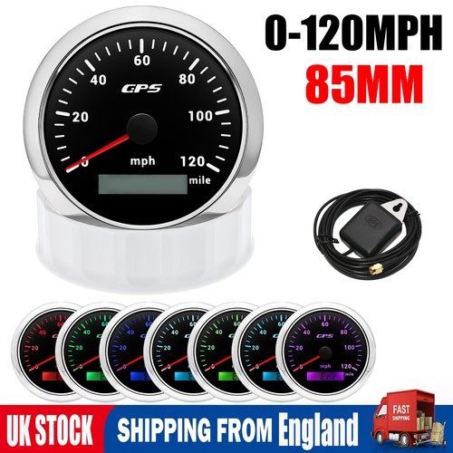 85mm gps speedometer 120mph - 85mm,