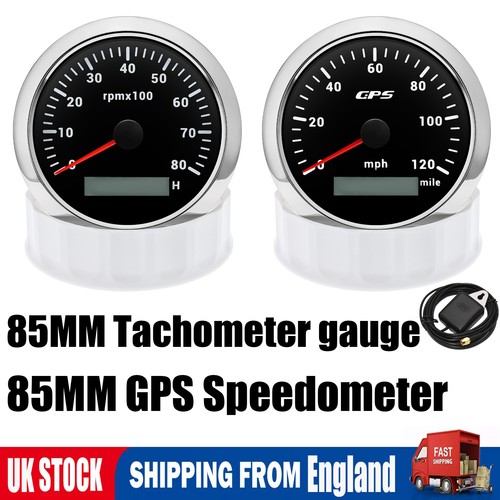 85mm gps speedometer - 85mm, 0-120mph